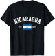 Nicaragua Est. 1821 Nicaraguan Flag Independence Day T-Shirt - T-Shirt | Black