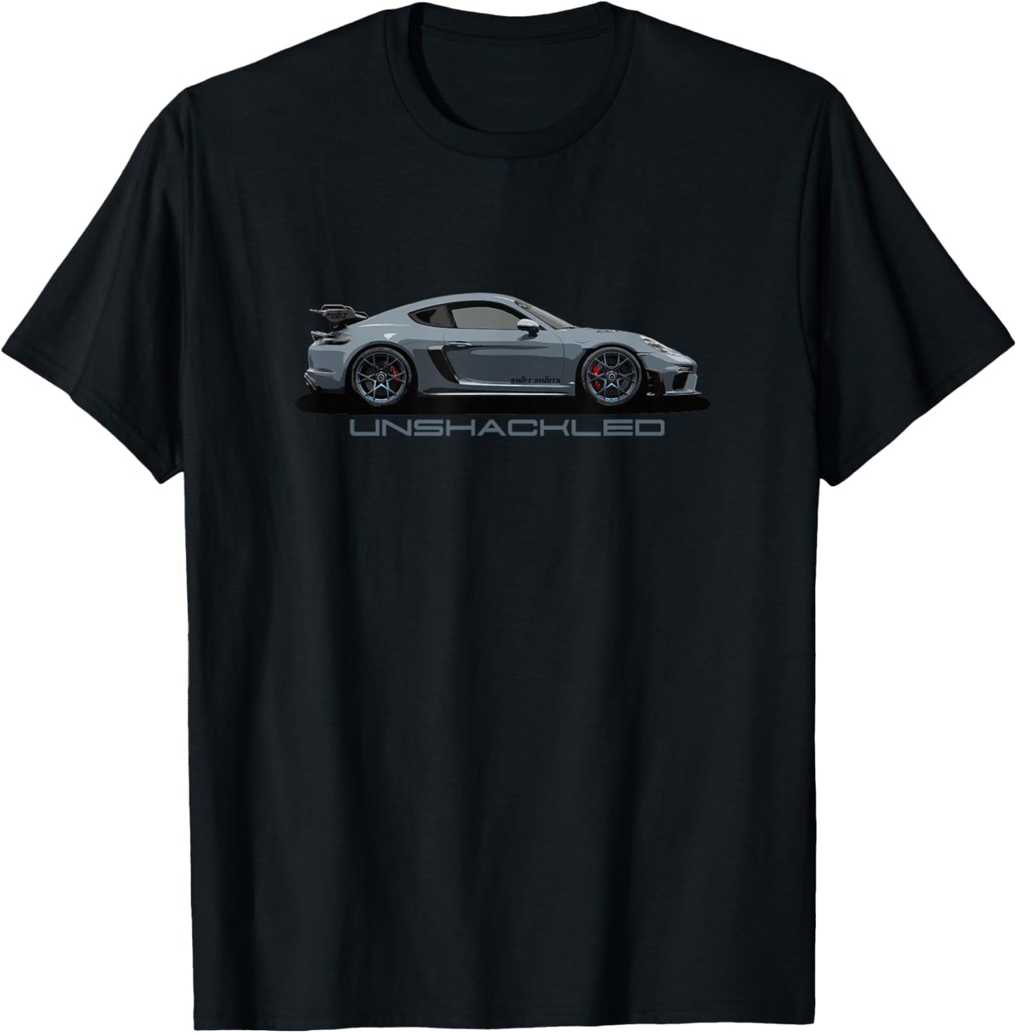 Unshackled - 718 GT4 RS (Cayman) Inspired T-Shirt - T-Shirt | Black