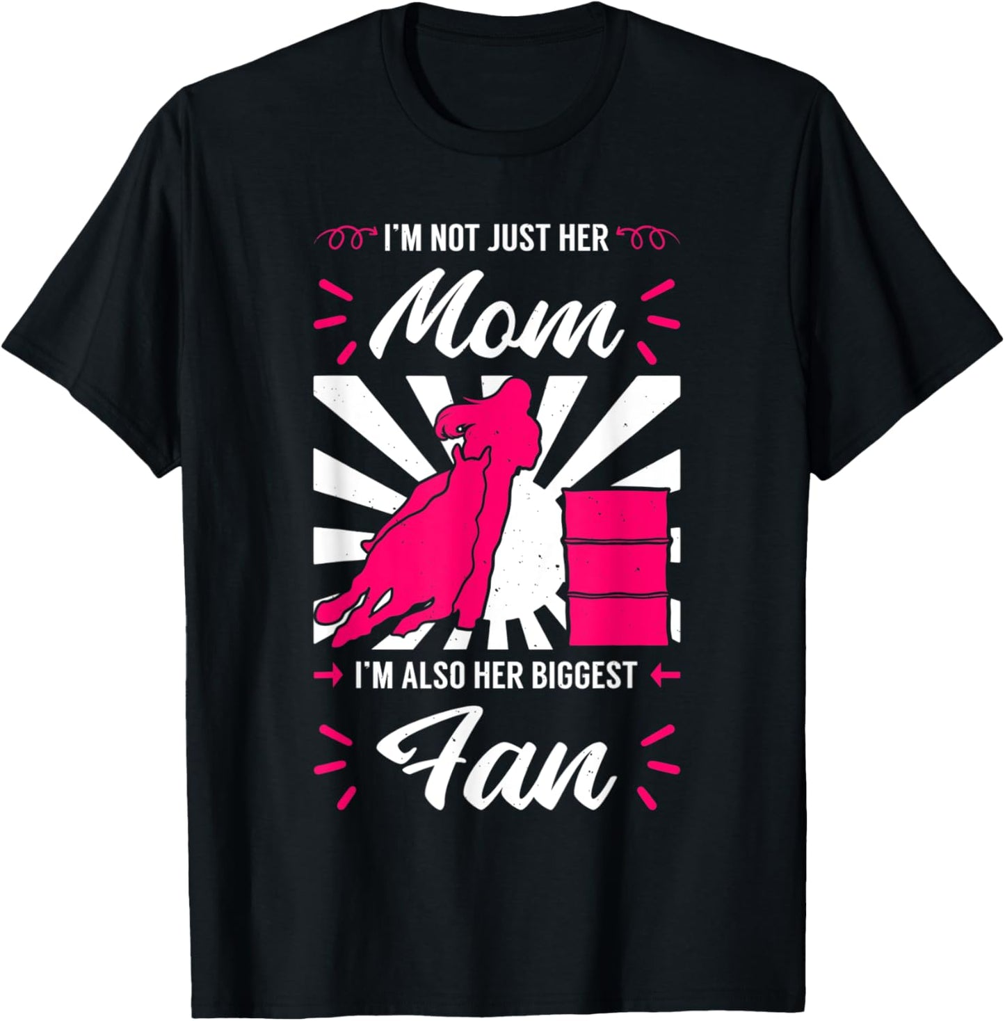 Barrel Racing Mom Cowboy Cowgirl Race Rodeo Mother's Day T-Shirt - T-Shirt | Black