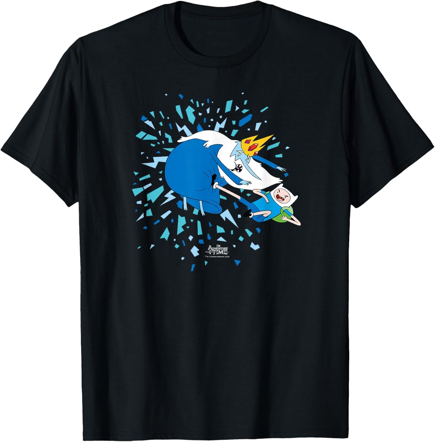 Adventure Time Ice Battle T-Shirt - T-Shirt | Black