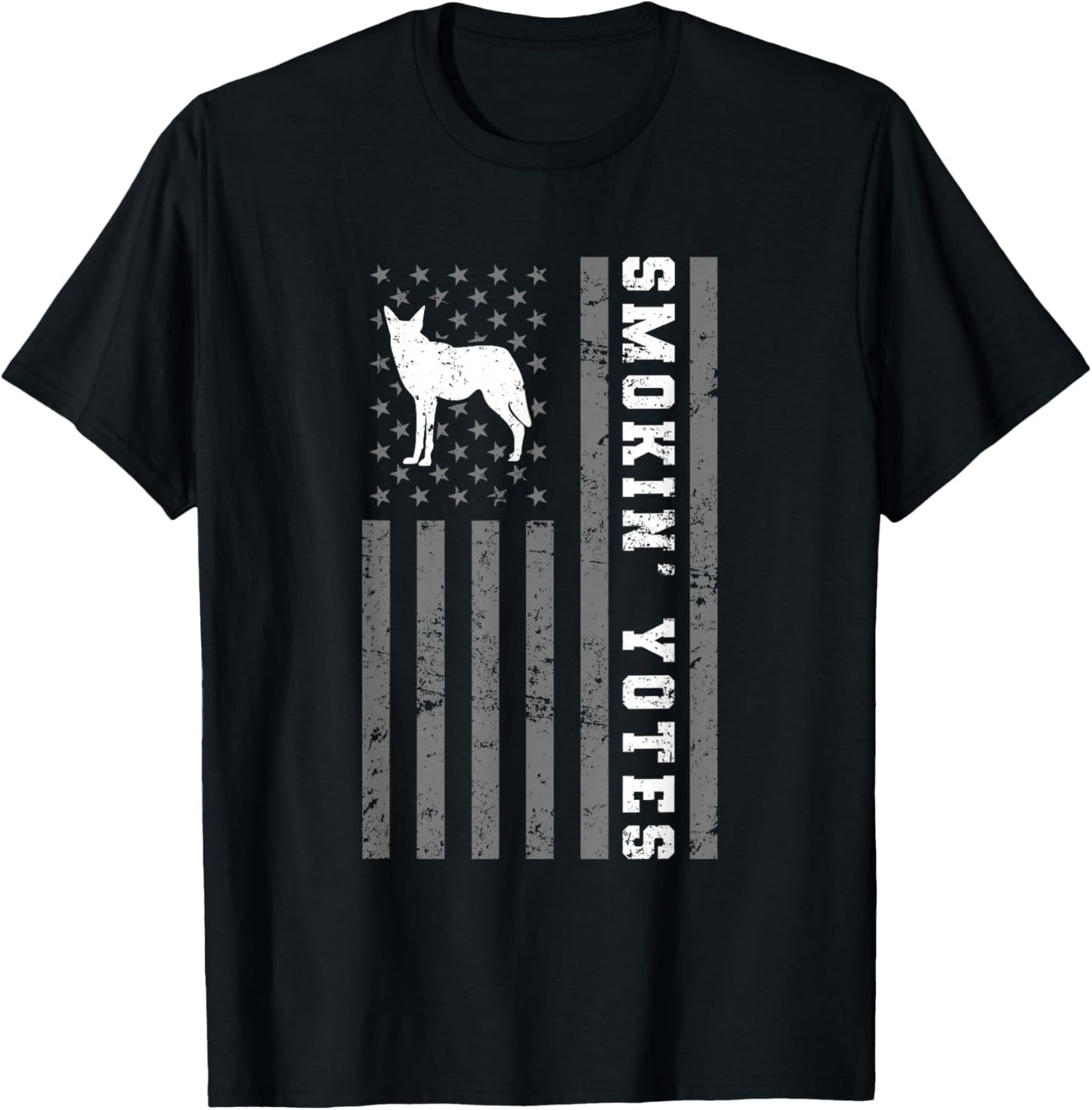 Coyote Hunting - Smokin Yotes T-Shirt - T-Shirt | Black