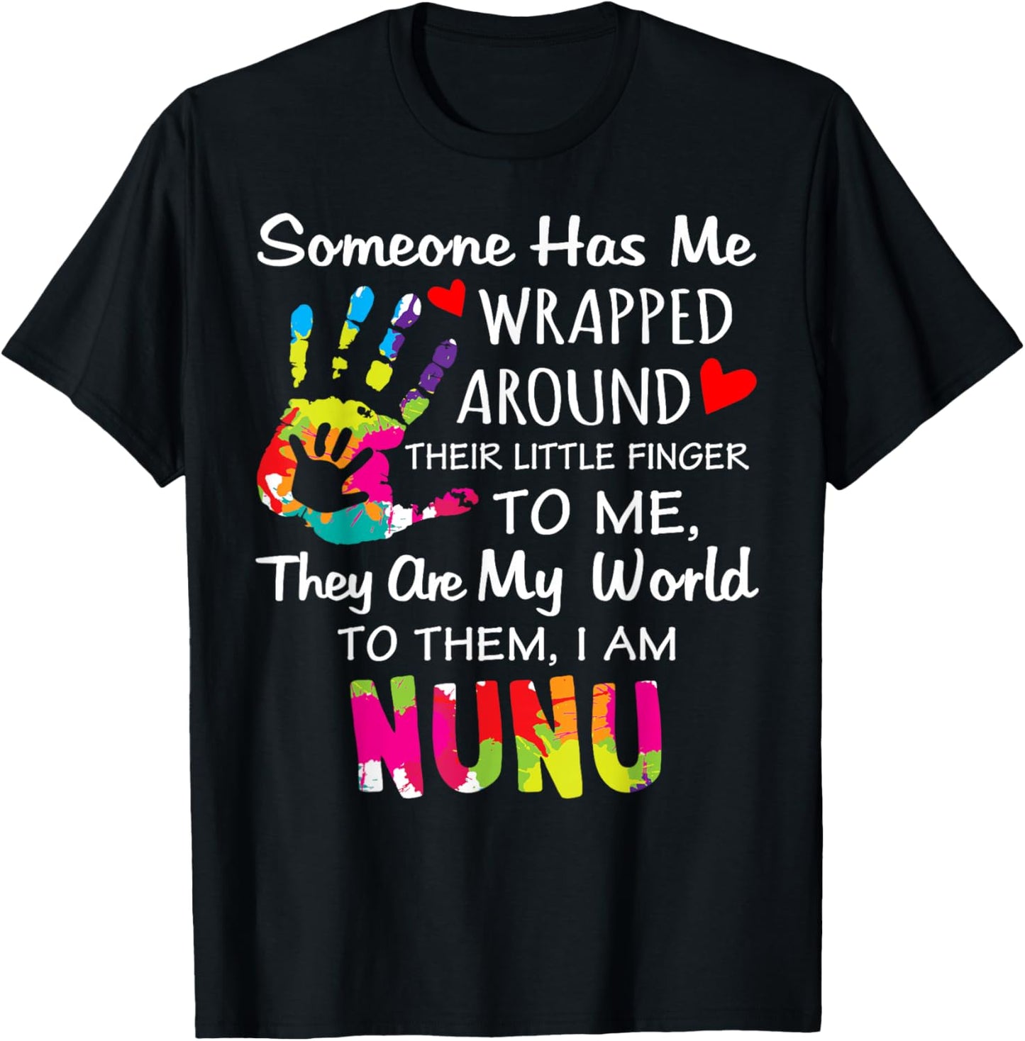 Nunu Grandma Nickname, I Love Being Nunu T-Shirt - T-Shirt | Black
