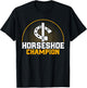 Horseshoe Pitching Horseshoe Champion Pitcher T-Shirt - T-Shirt | Black