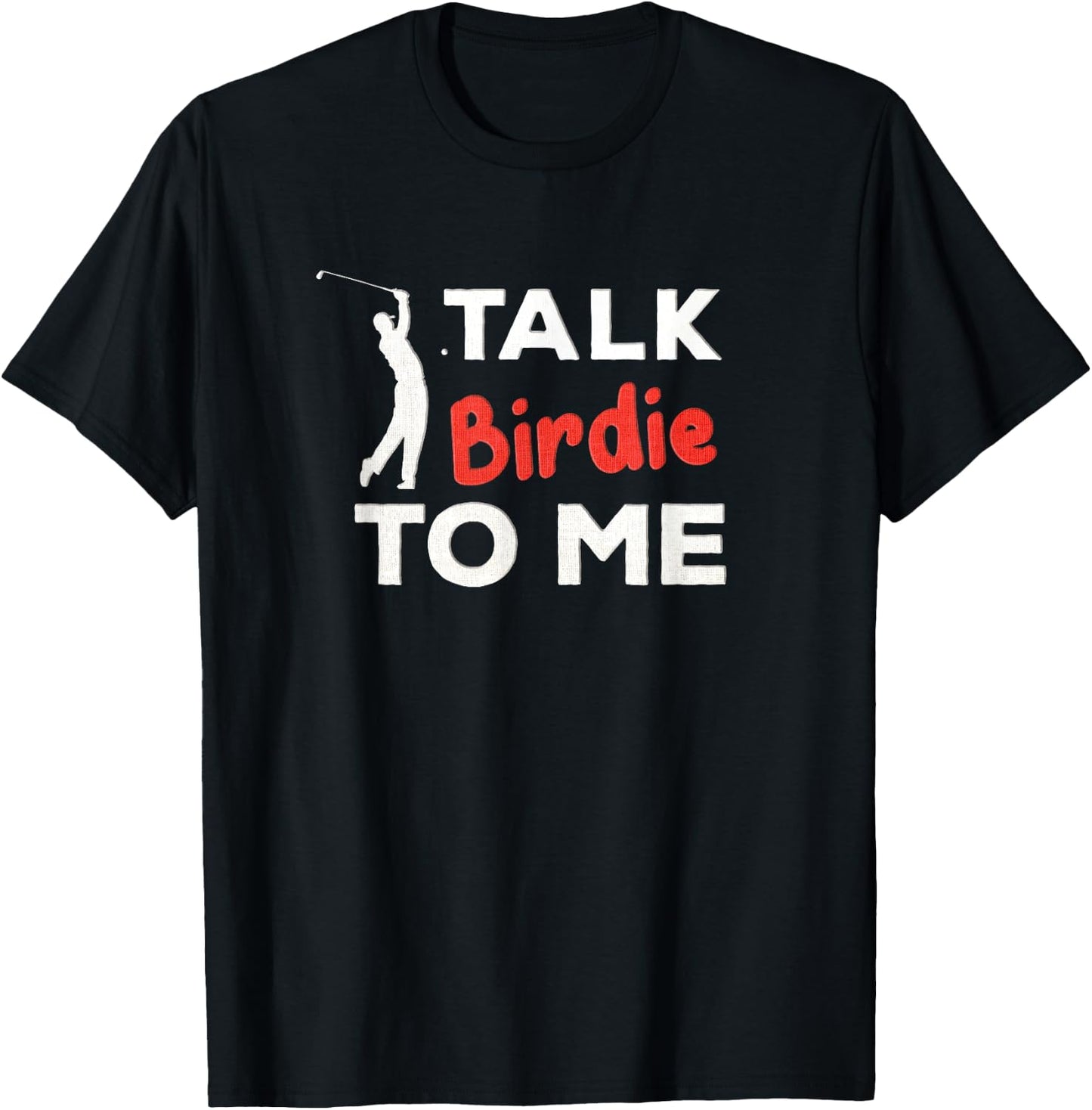 Funny Golf Gag: Fun Vintage Golfing Birdie Pun / Joke Golfer T-Shirt - T-Shirt | Black