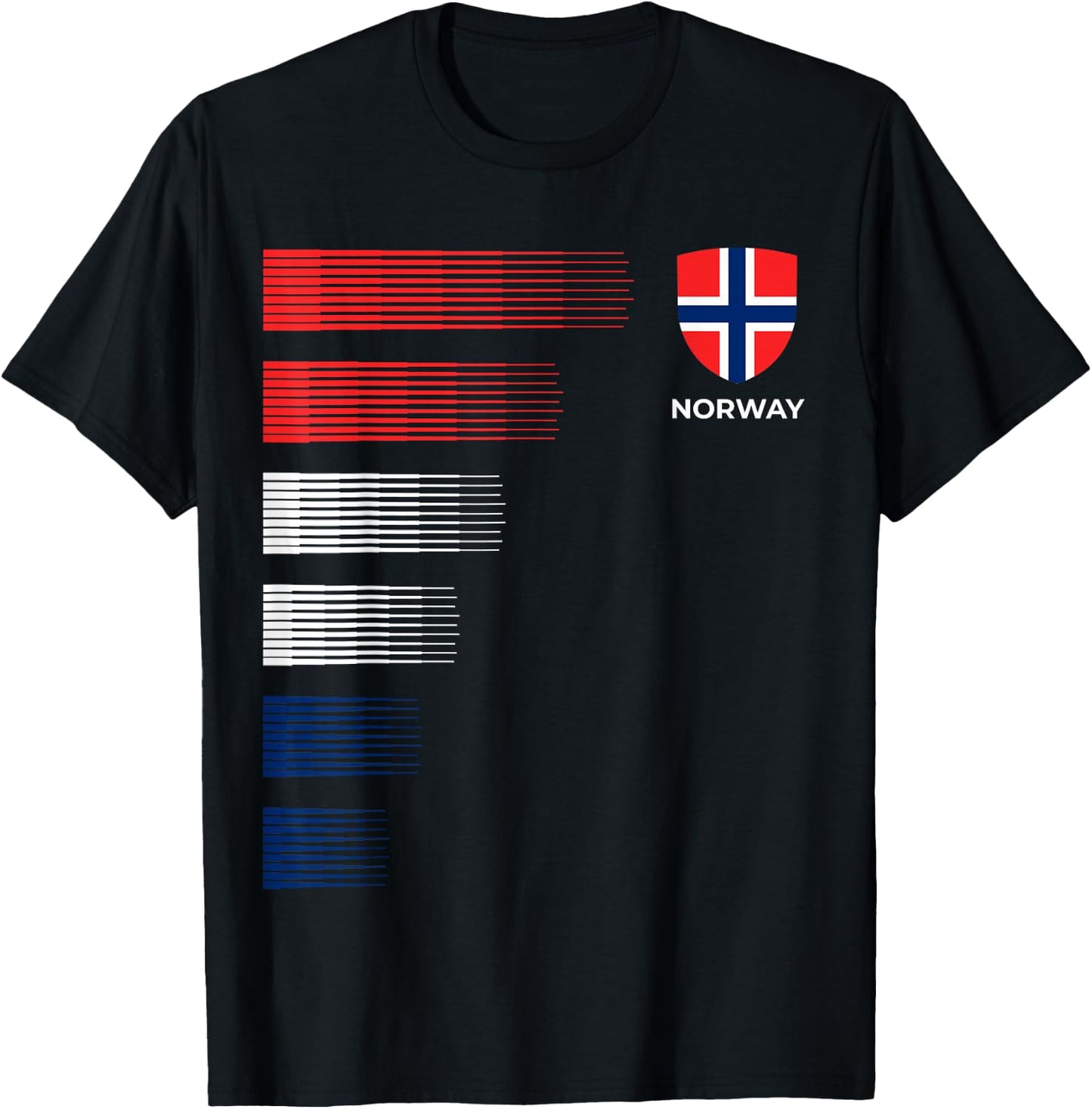 Norway Football Jersey - Norwegian Football T-Shirt - T-Shirt | Black
