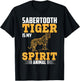 Sabertooth Tiger Is My Spirit Animal I Sabertooth Tiger T-Shirt - T-Shirt | Black