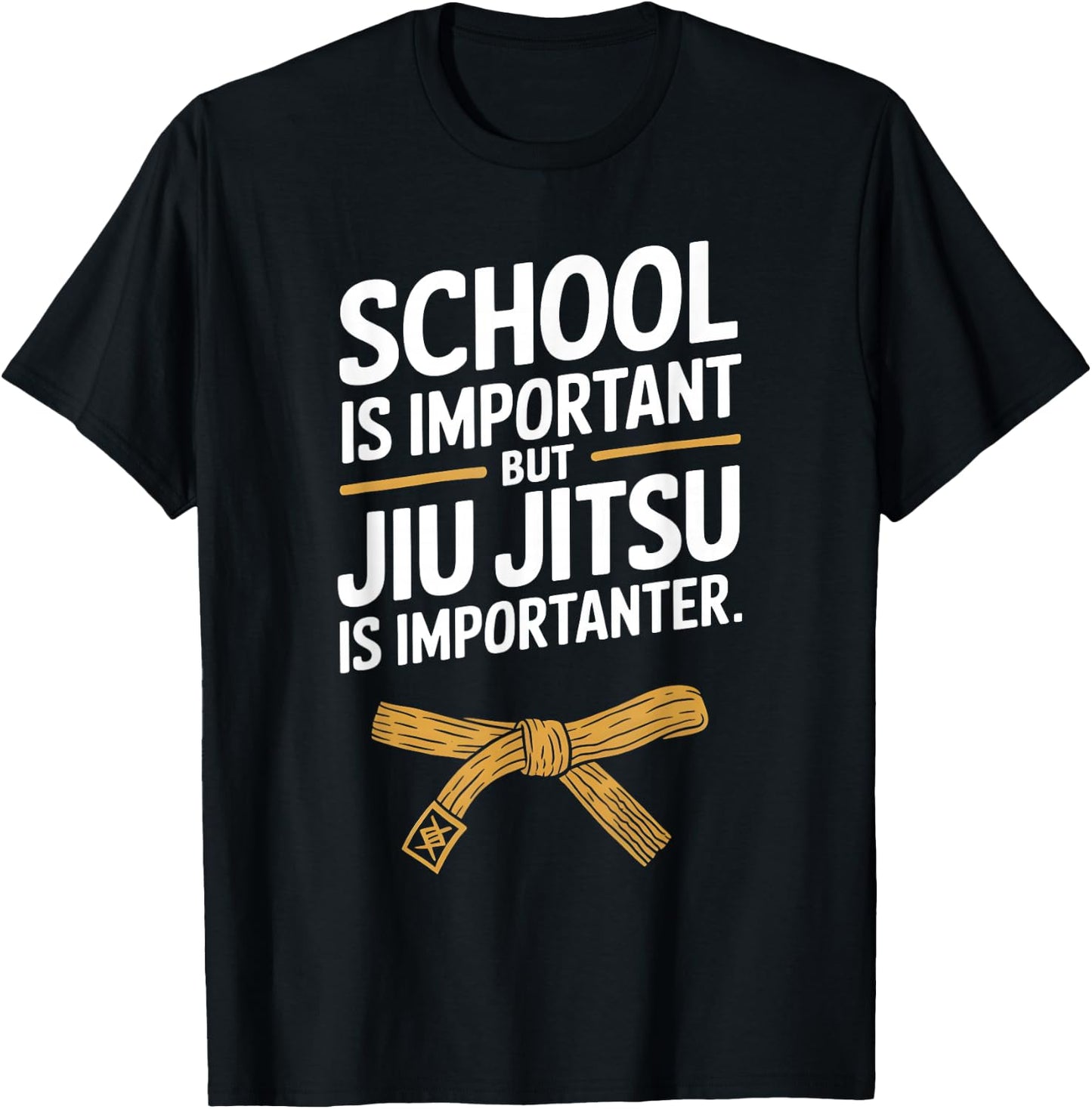 Jiu Jitsu Kid Jiu Jitsu is Importanter Funny BJJ T-Shirt - T-Shirt | Black