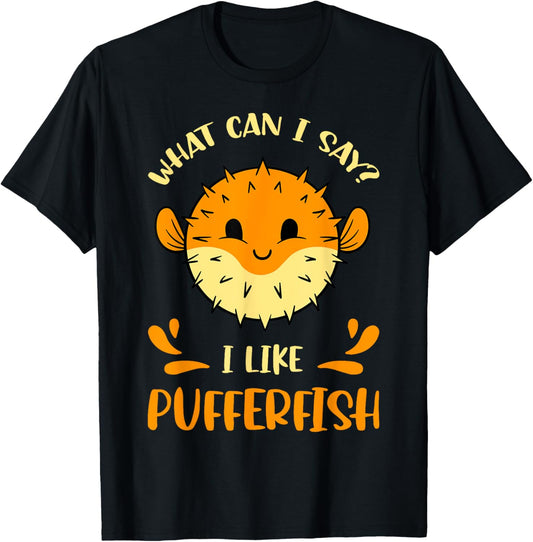 Pufferfish Blowfish Sea Squab Balloonfish Tetraodontidae T-Shirt - T-Shirt | Black