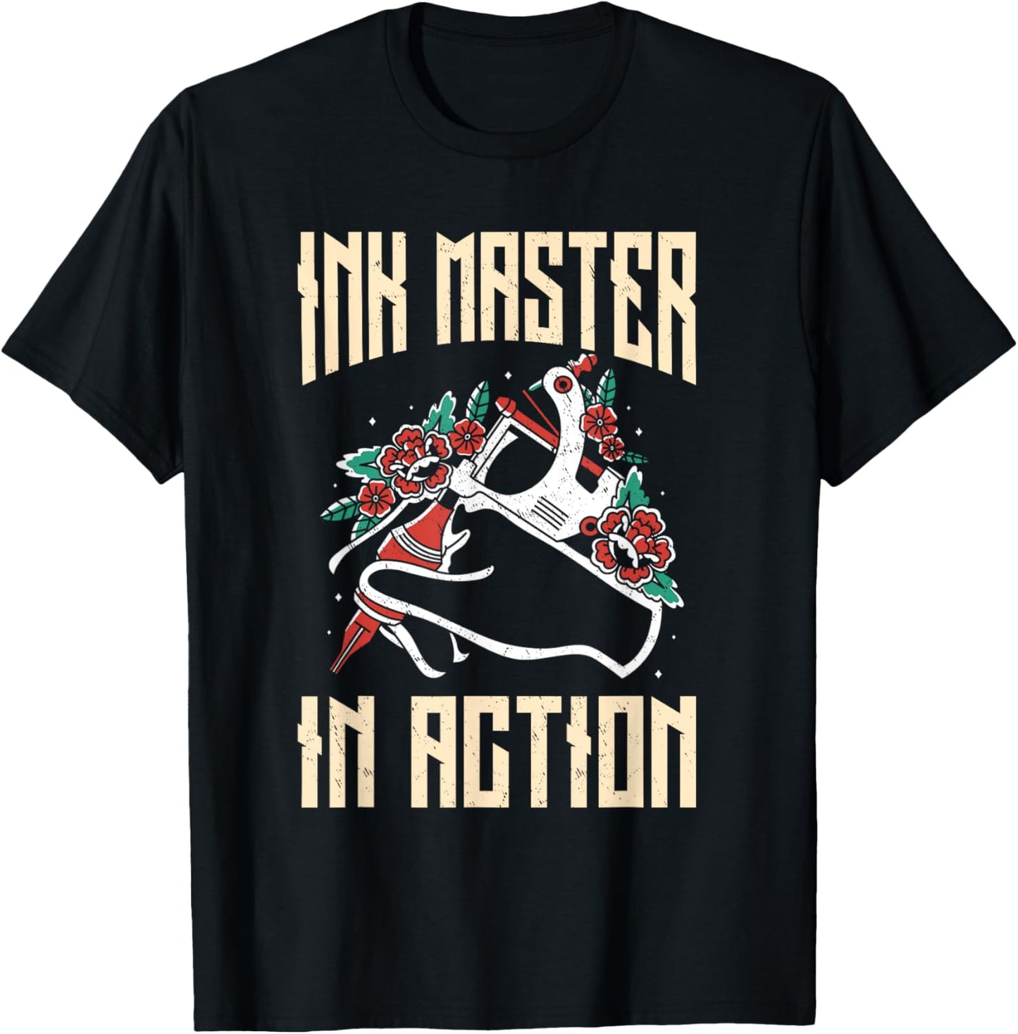 Funny Tattoo Artists Ink Master Apparel Tattoo Pen Machine T-Shirt - T-Shirt | Black
