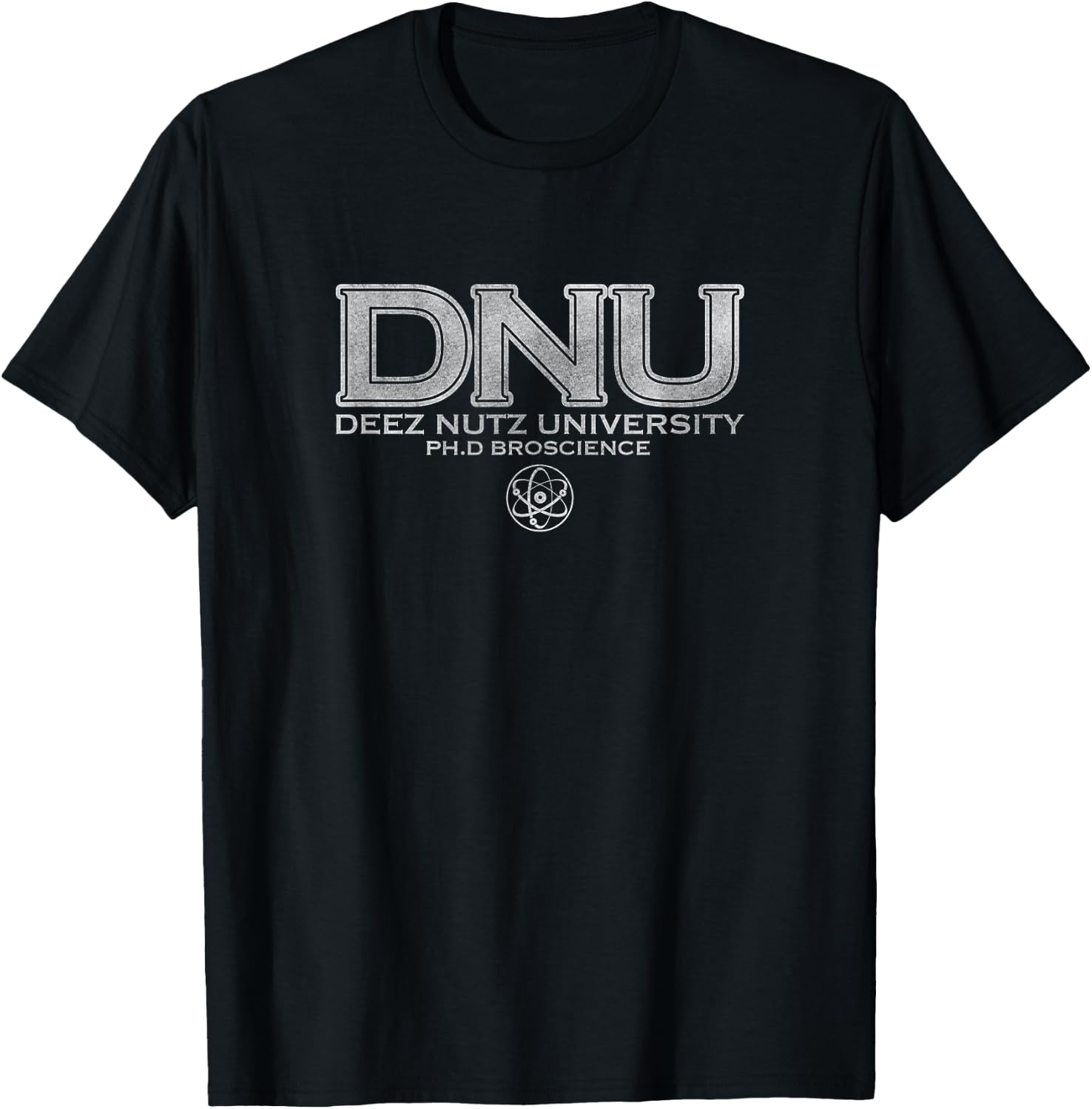 BroScience Deez Nutz University Ph.D Alumni T-Shirt - T-Shirt | Black