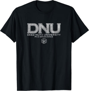 BroScience Deez Nutz University Ph.D Alumni T-Shirt - T-Shirt | Black