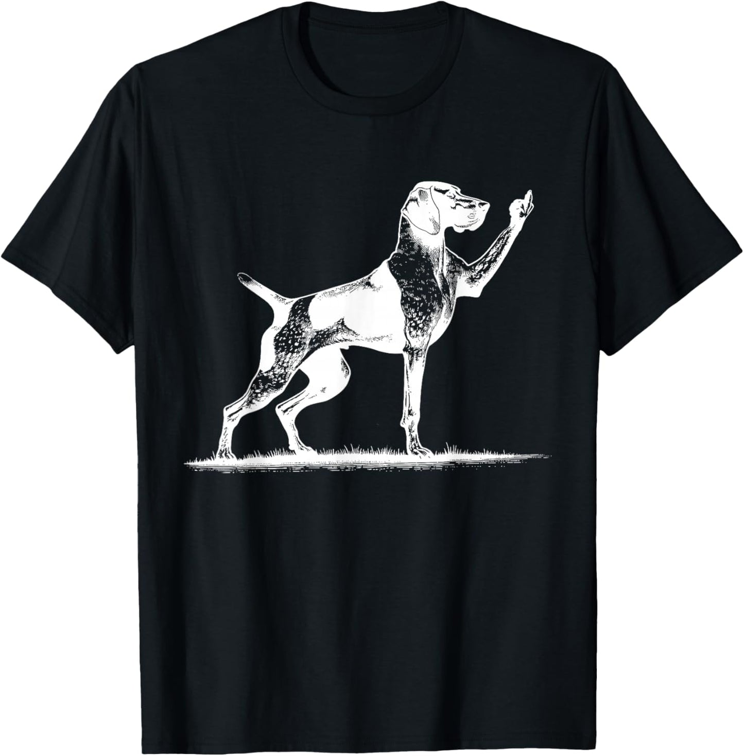 Rude Pointer Dog Asshole German Shorthaired Pointer Dog T-Shirt - T-Shirt | Black