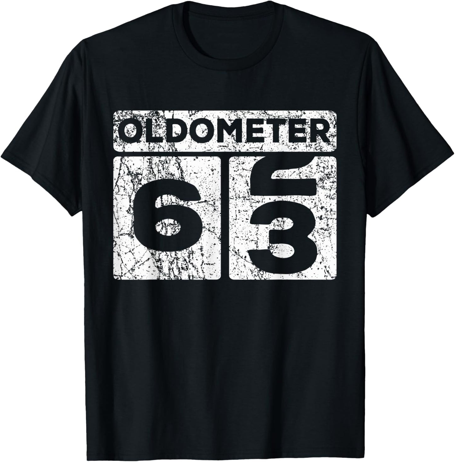 Oldometer 62-63 Car Odometer Funny 63rd Birthday T-Shirt - T-Shirt | Black