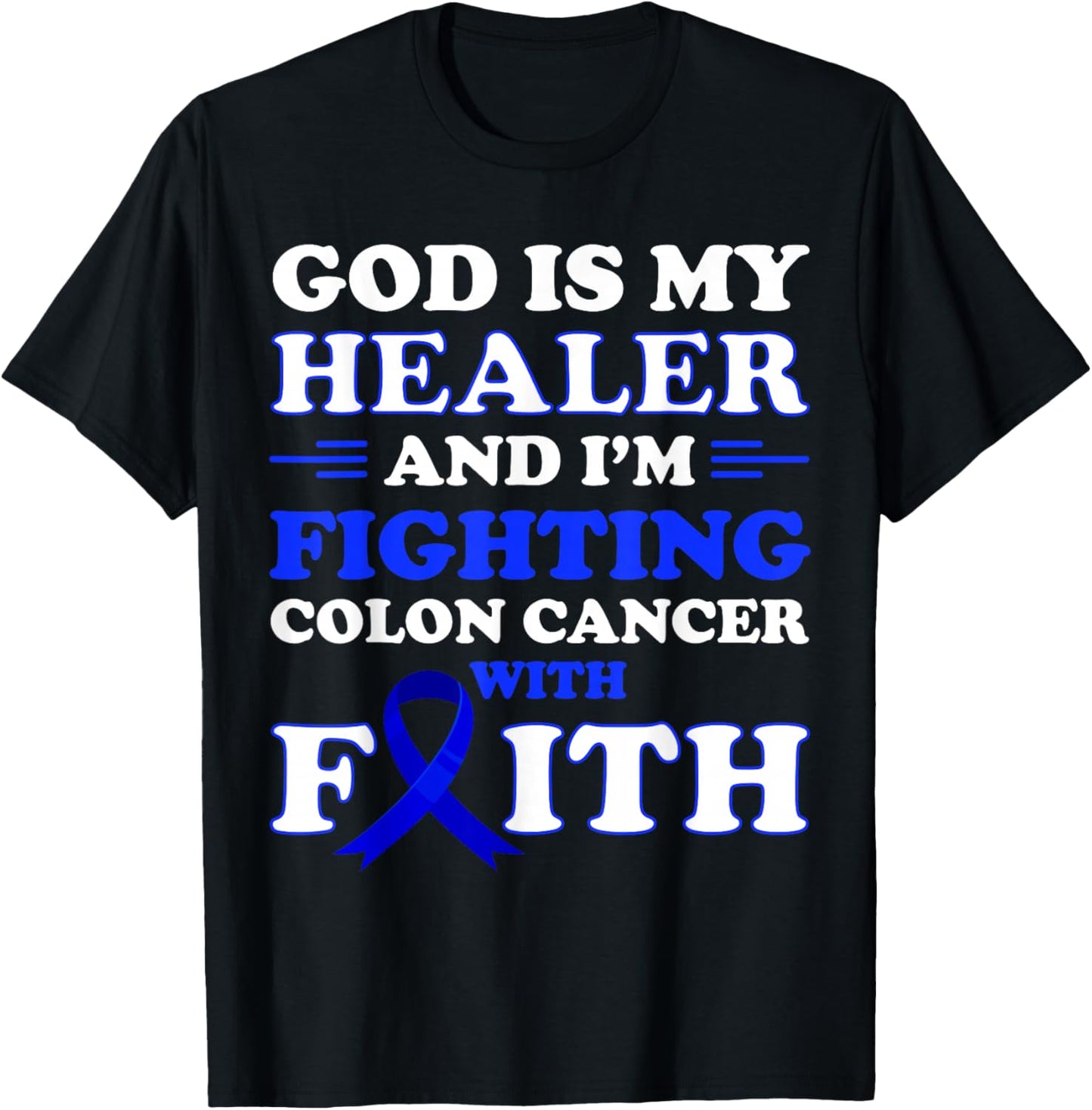 Colon Cancer Awareness Colon Cancer Survivor Cancer Fighter T-Shirt - T-Shirt | Black