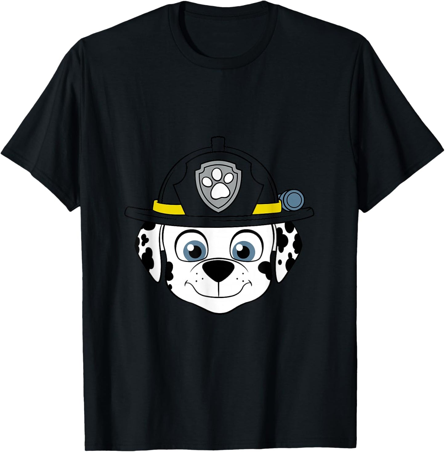 Paw Patrol Fire Dog Marshall Face T-Shirt - T-Shirt | Black