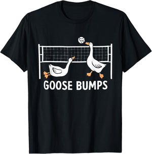 Goose Bumps Volleyball Set Spike Funny Volleyball Team T-Shirt - T-Shirt | Black