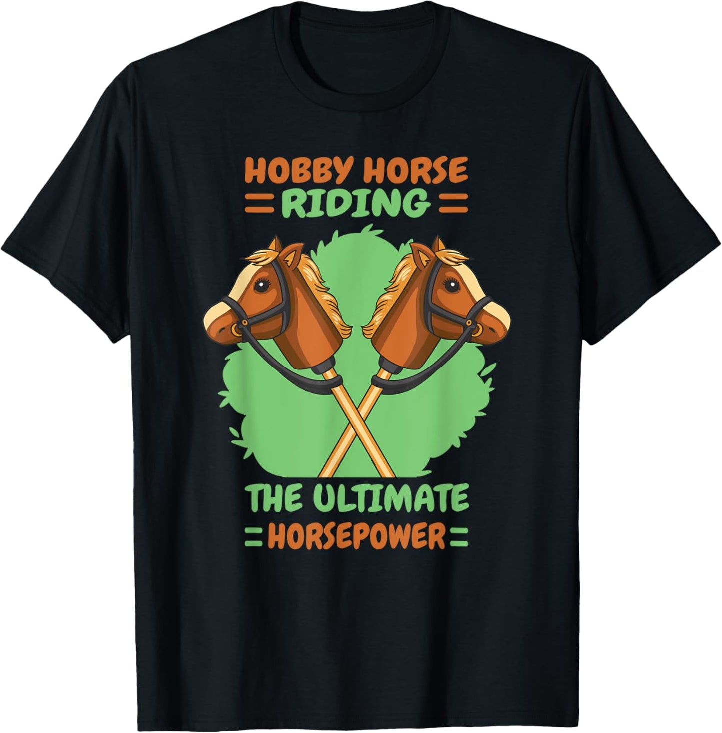 Hobby Horse Riding The Ultimate Horsepower T-Shirt - T-Shirt | Black