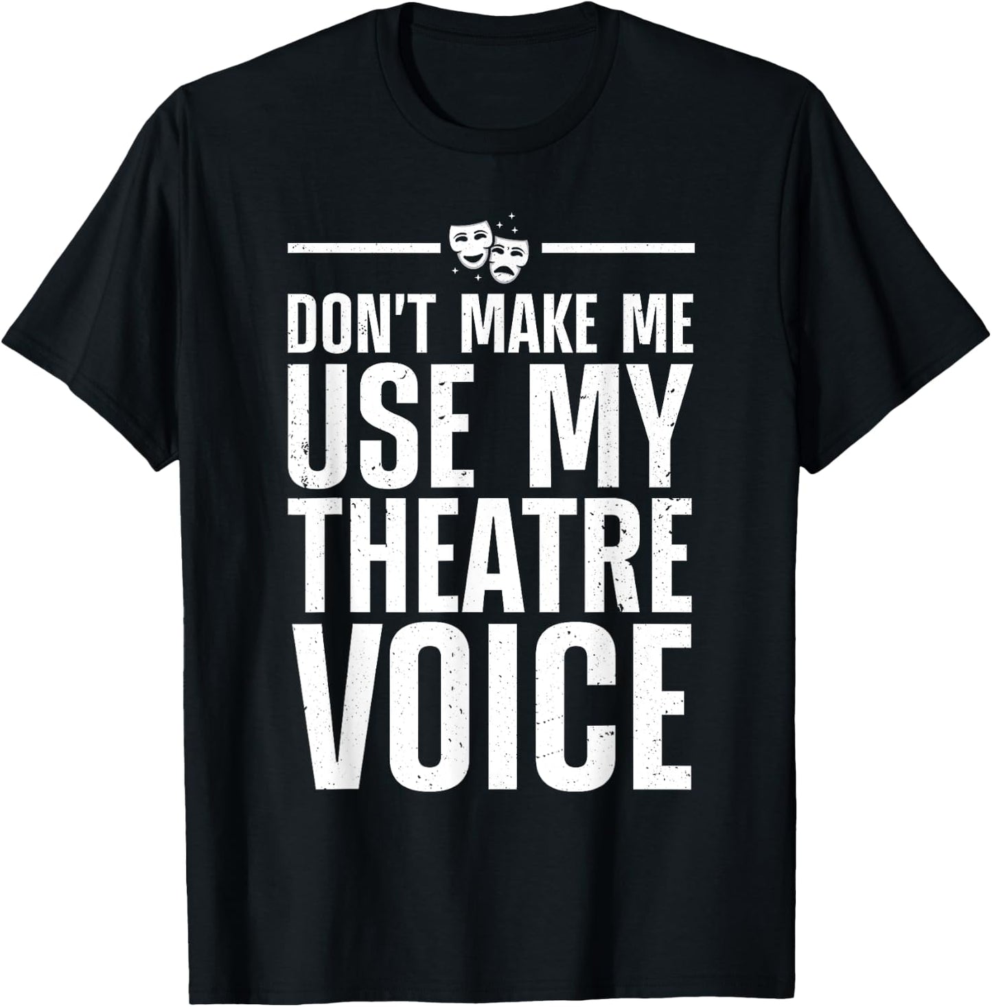 Theatre Gift Theater Themed Accessories & Stuff Funny Theater Art Uncle Acting Lover Drama Teachers T-Shirt - T-Shirt | Black