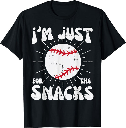 Im Just Here For The Snacks Funny Fan Women Boys Girls Kids