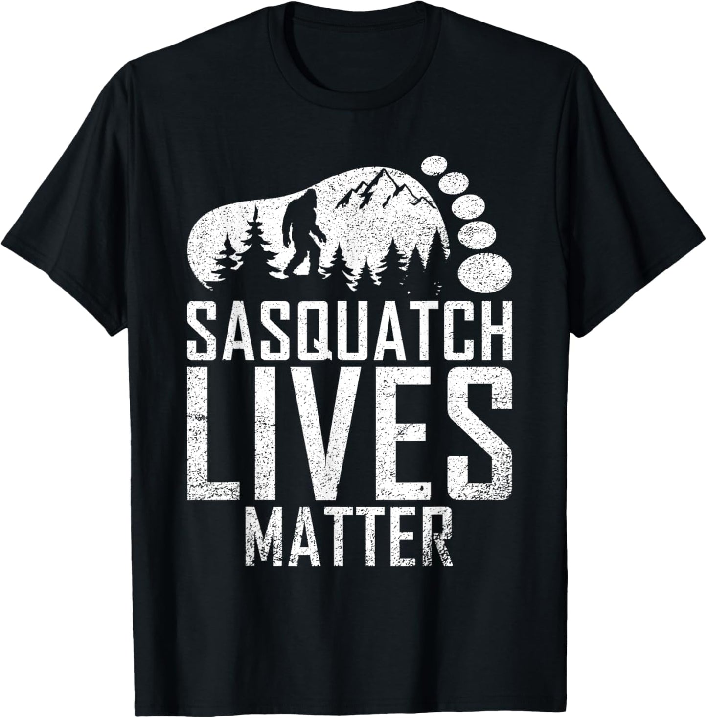 Sasquatch Lives Matter Bigfoot Gifts Pajamas Costume T-Shirt - T-Shirt | Black