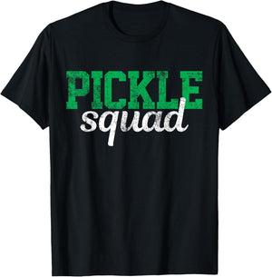 Pickle Squad Vegetables Vegan Gift T-Shirt - T-Shirt | Black