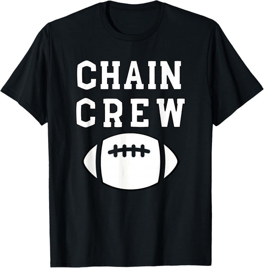 Football Chain Crew Football Team T-Shirt - T-Shirt | Black