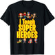 I Teach Super Heroes Comic Book Hero Teacher Funny School T-Shirt - T-Shirt | Black