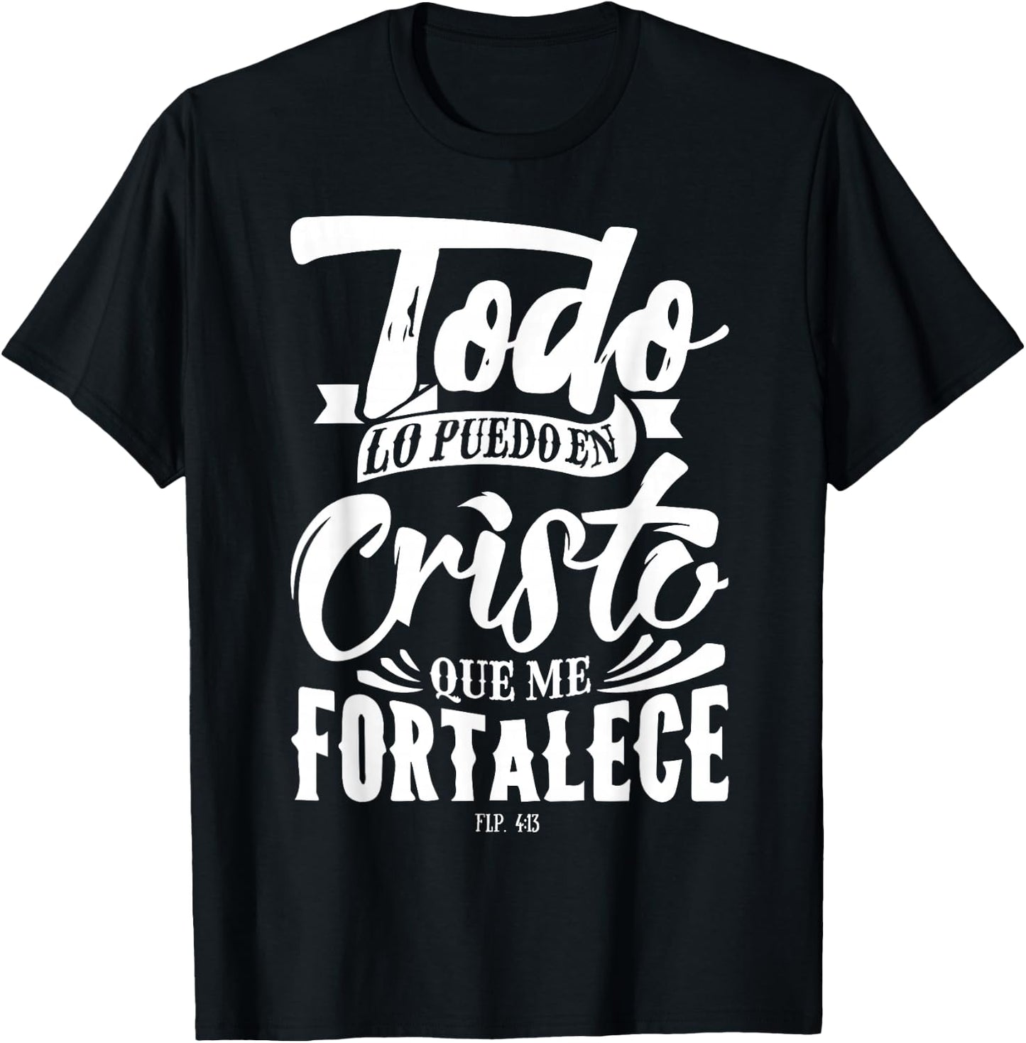 Mensajes Biblicos Dios Jesus Espanol Spanish for Christians T-Shirt - T-Shirt | Black