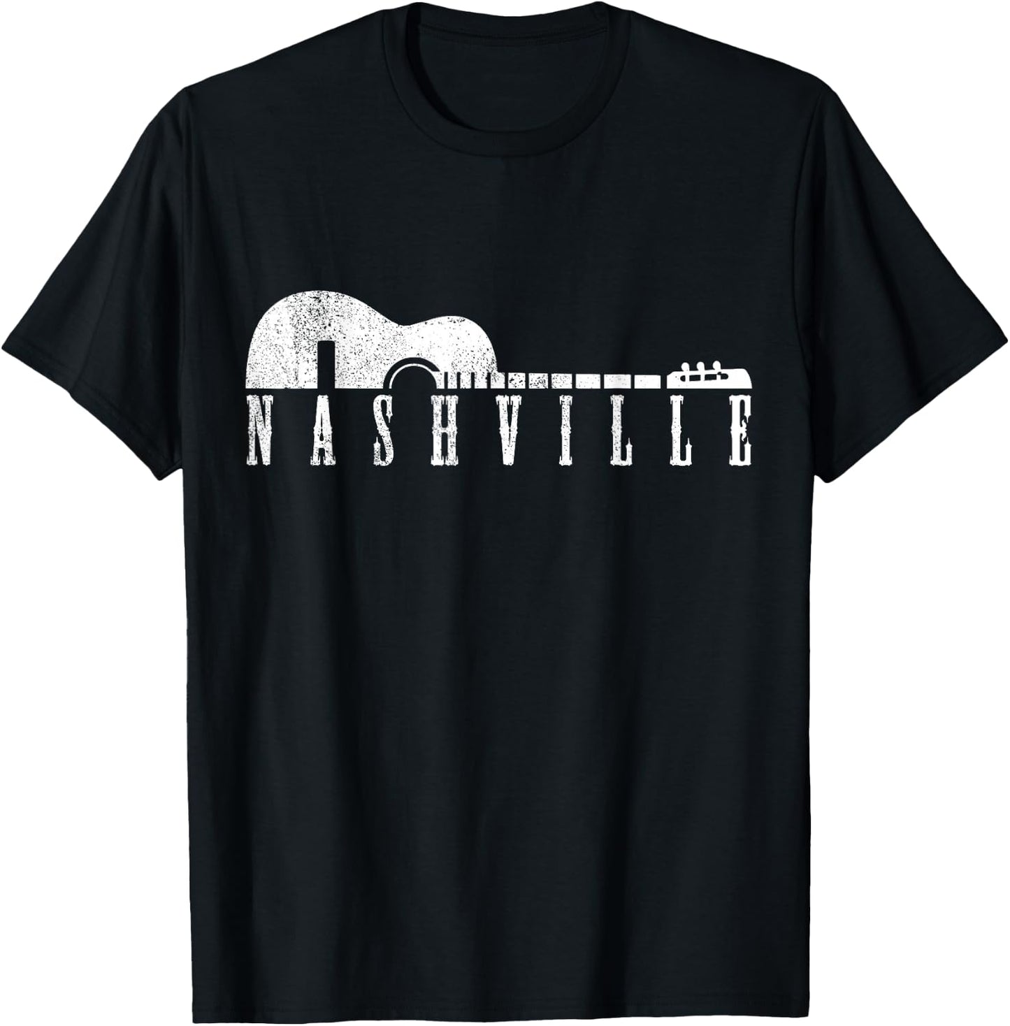 Nashville Tennessee Country Music City USA Country Music T-Shirt - T-Shirt | Black