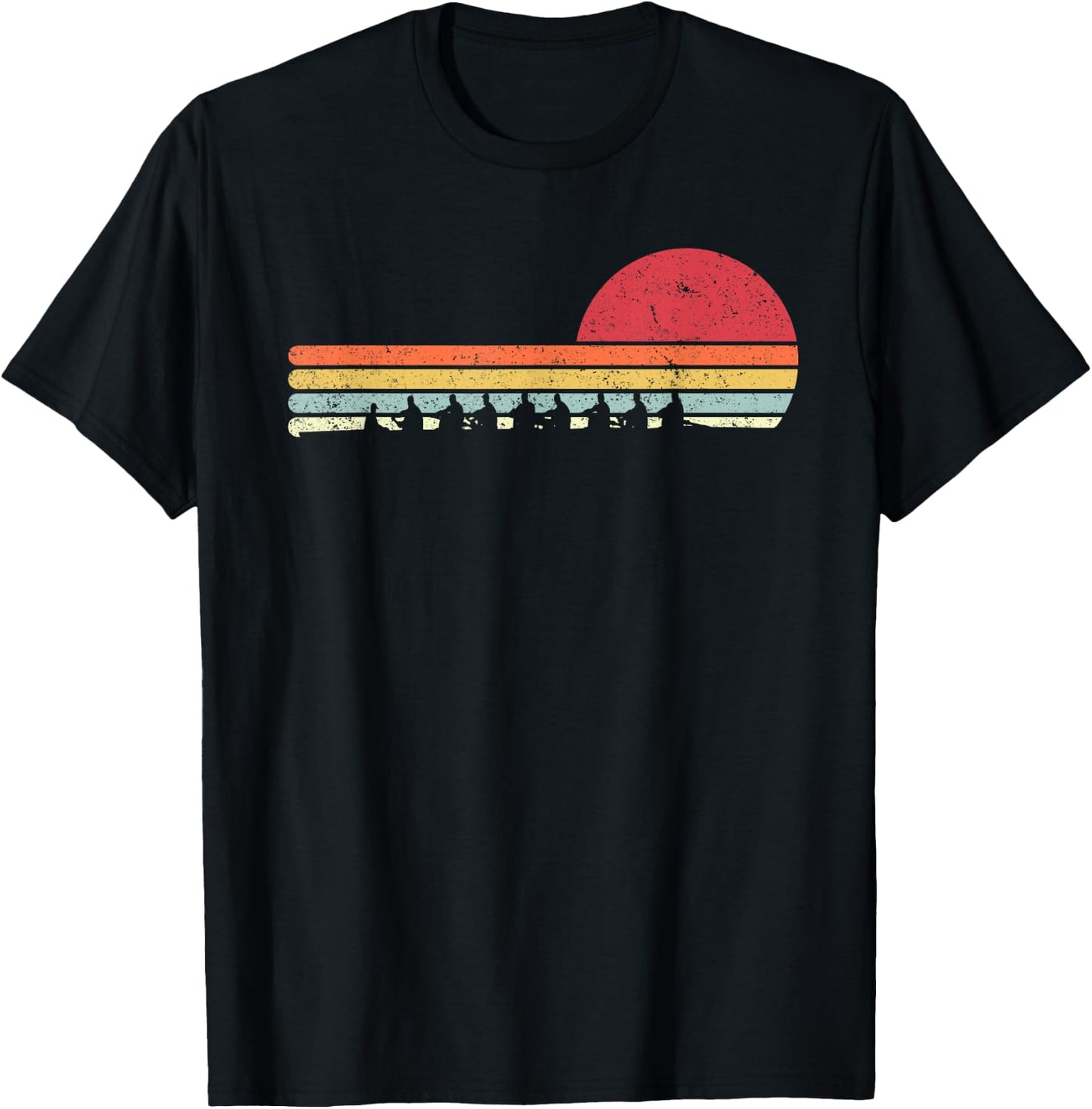 Rowing Shirt. Retro Style for Rower T-Shirt - T-Shirt | Black