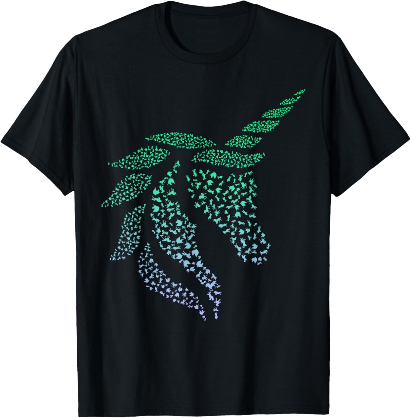 Silhouette Icon Unicorn Head Shirt | Boys Unicorn T-Shirt - T-Shirt | Black