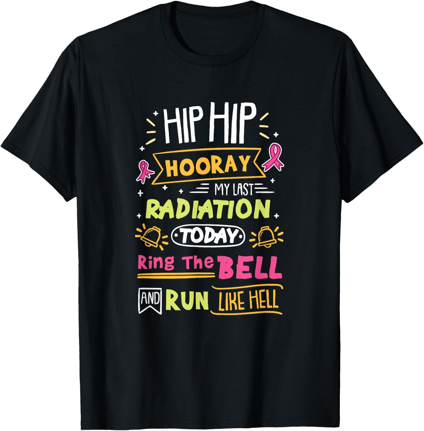 Last Radiation Today Ring The Bell Cancer Warrior T-Shirt - T-Shirt | Black