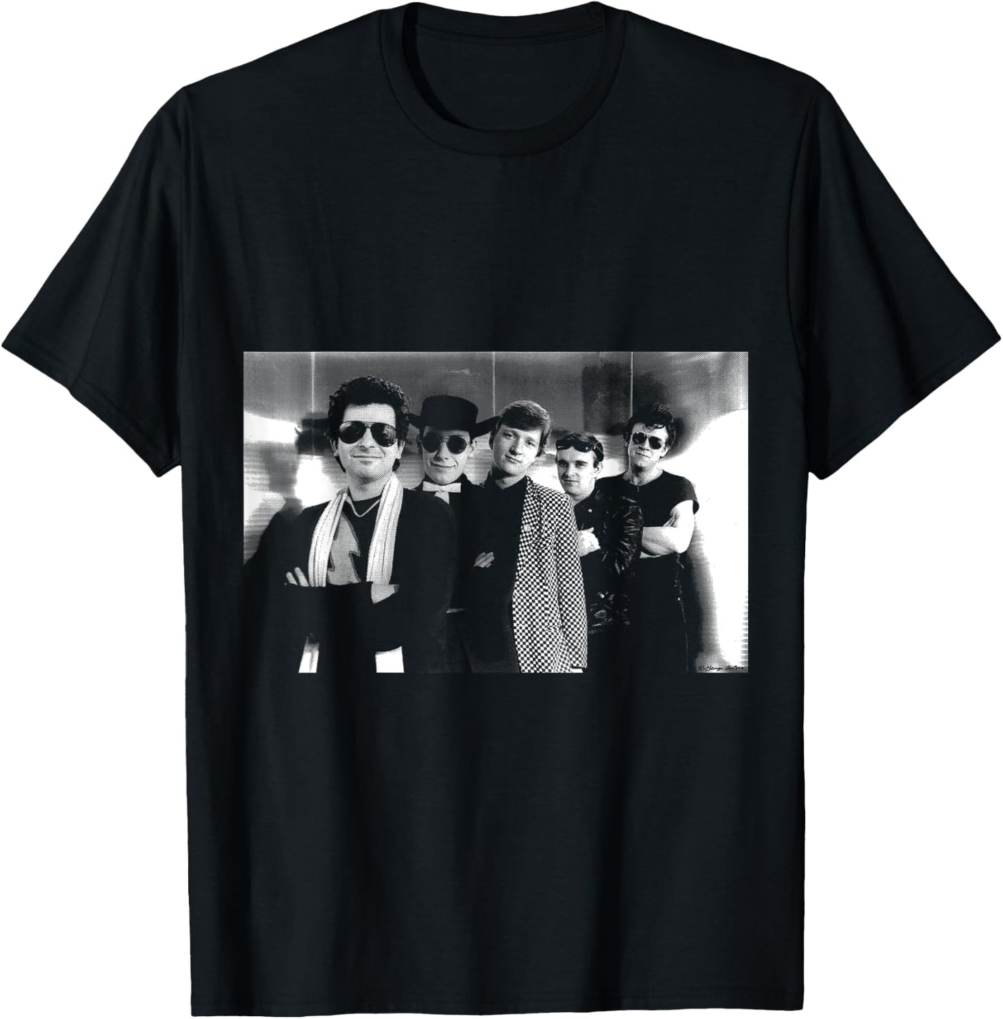 Squeeze Rock Band B&W Publicity Shot By George DuBose T-Shirt - T-Shirt | Black