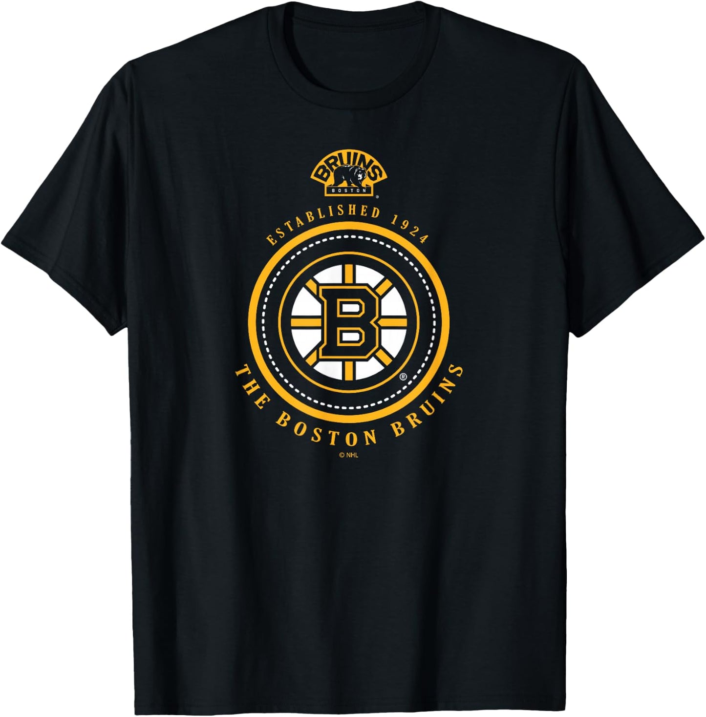 Boston Bruins Est 1924 Black Officially Licensed T-Shirt - T-Shirt | Black