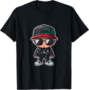 Hip Hop Culture Music Rap Lover Fan Street Rapper Dancer Pop T-Shirt - T-Shirt | Black