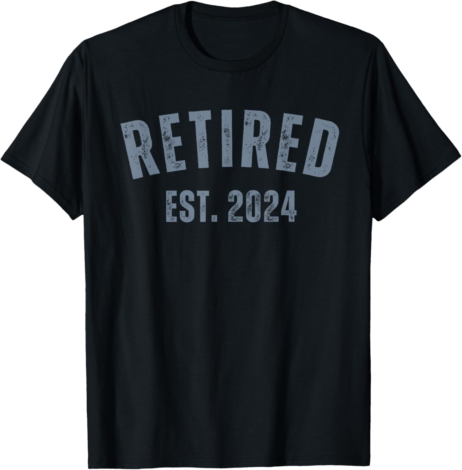Retired Est. 2024 Vintage Retirement T-Shirt - T-Shirt | Black