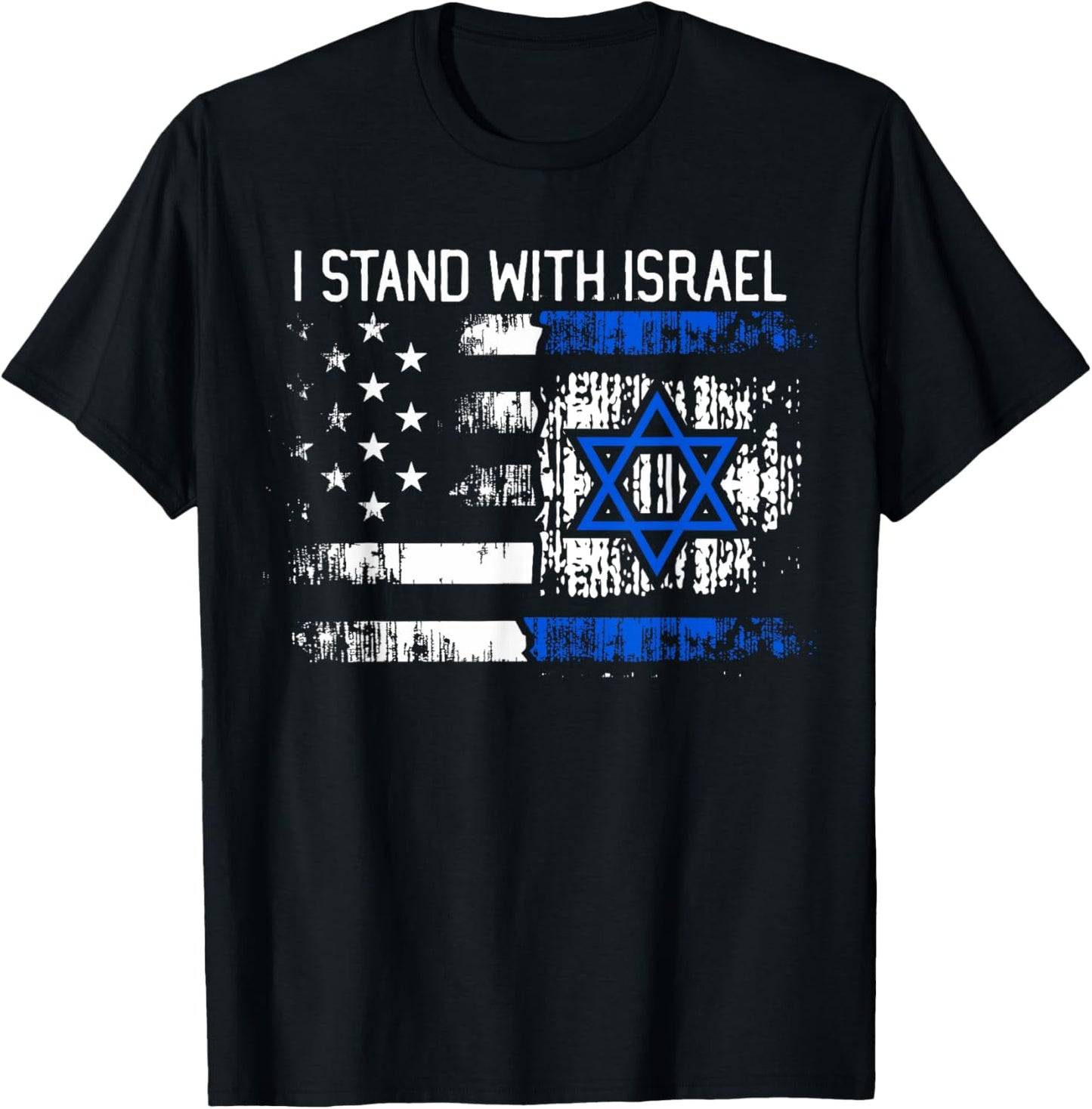 I Stand With Israel Jewish Support Group Matching T-Shirt - T-Shirt | Black
