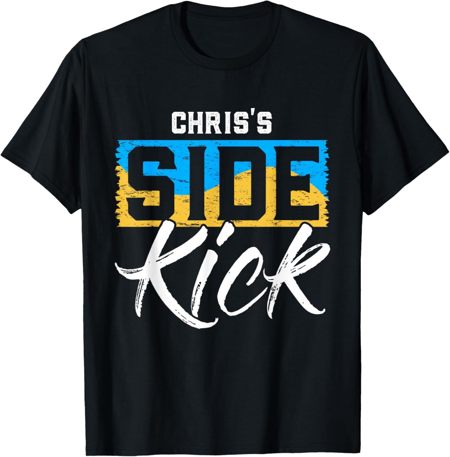 CHRIS'S Side Kick Name CHRIS T-Shirt - T-Shirt | Black