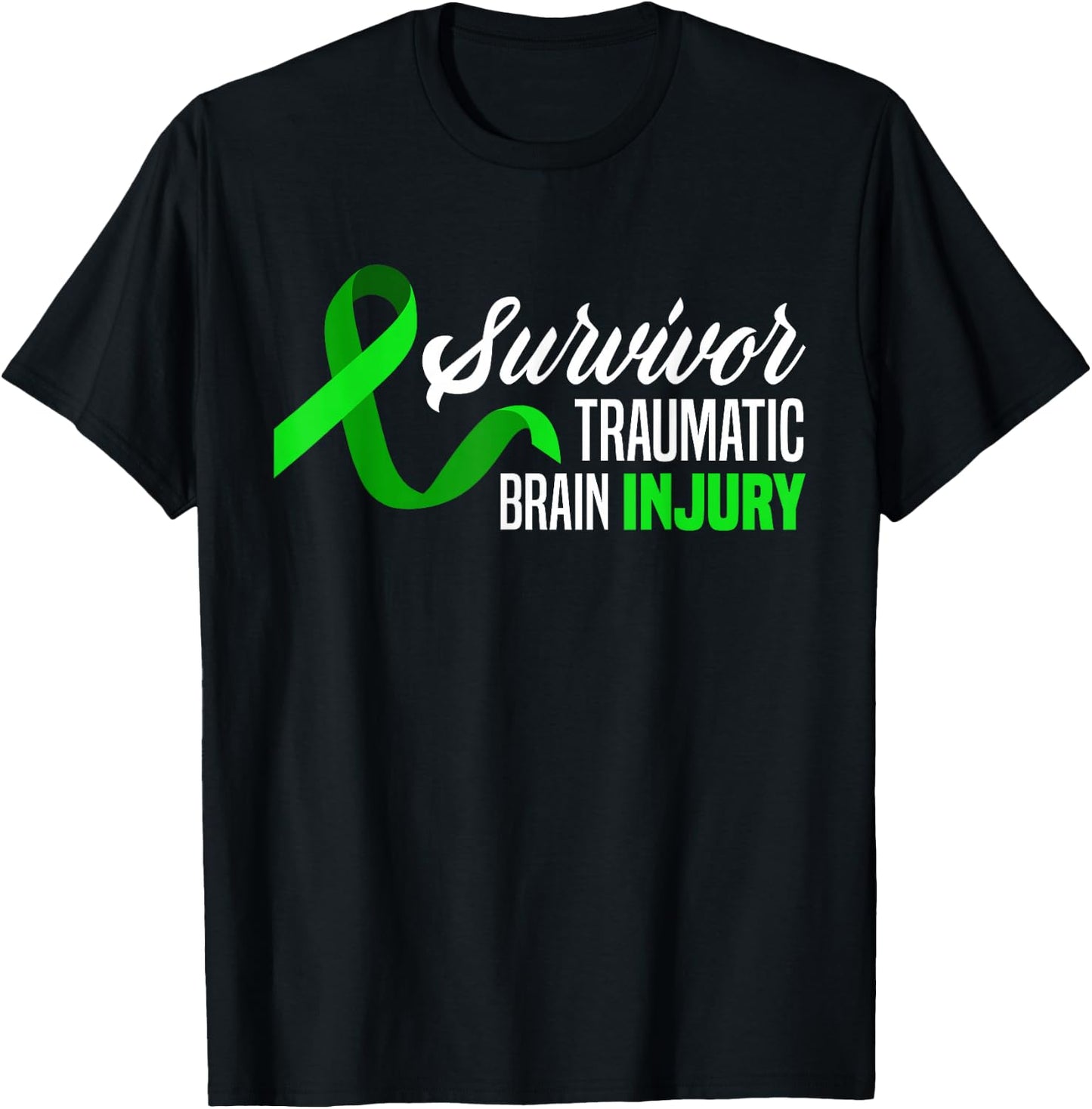 Survivor Traumatic Brain Injury Awareness TBI Survivor T-Shirt - T-Shirt | Black