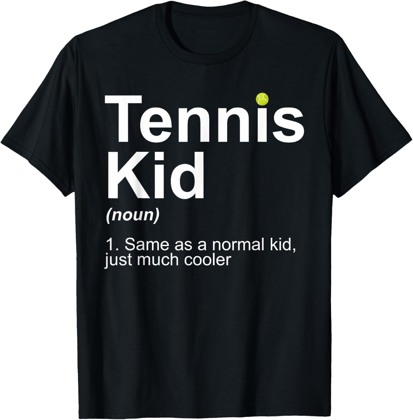 Tennis Kid Art For Boys Kids Girl Tennis Lover Tennis Player T-Shirt - T-Shirt | Black