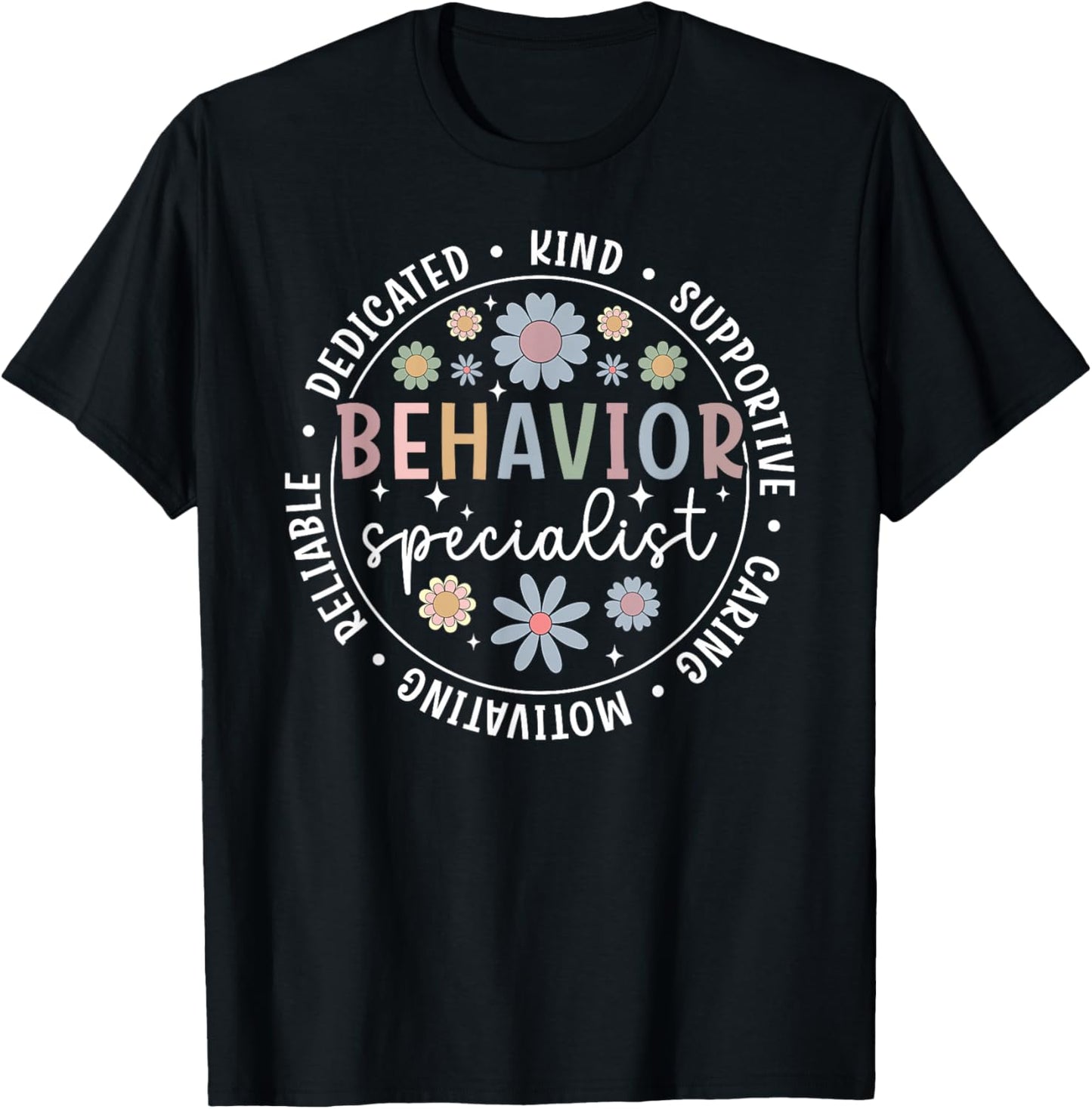 Behavior Specialist Appreciation Circle Behavior Specialists T-Shirt - T-Shirt | Black