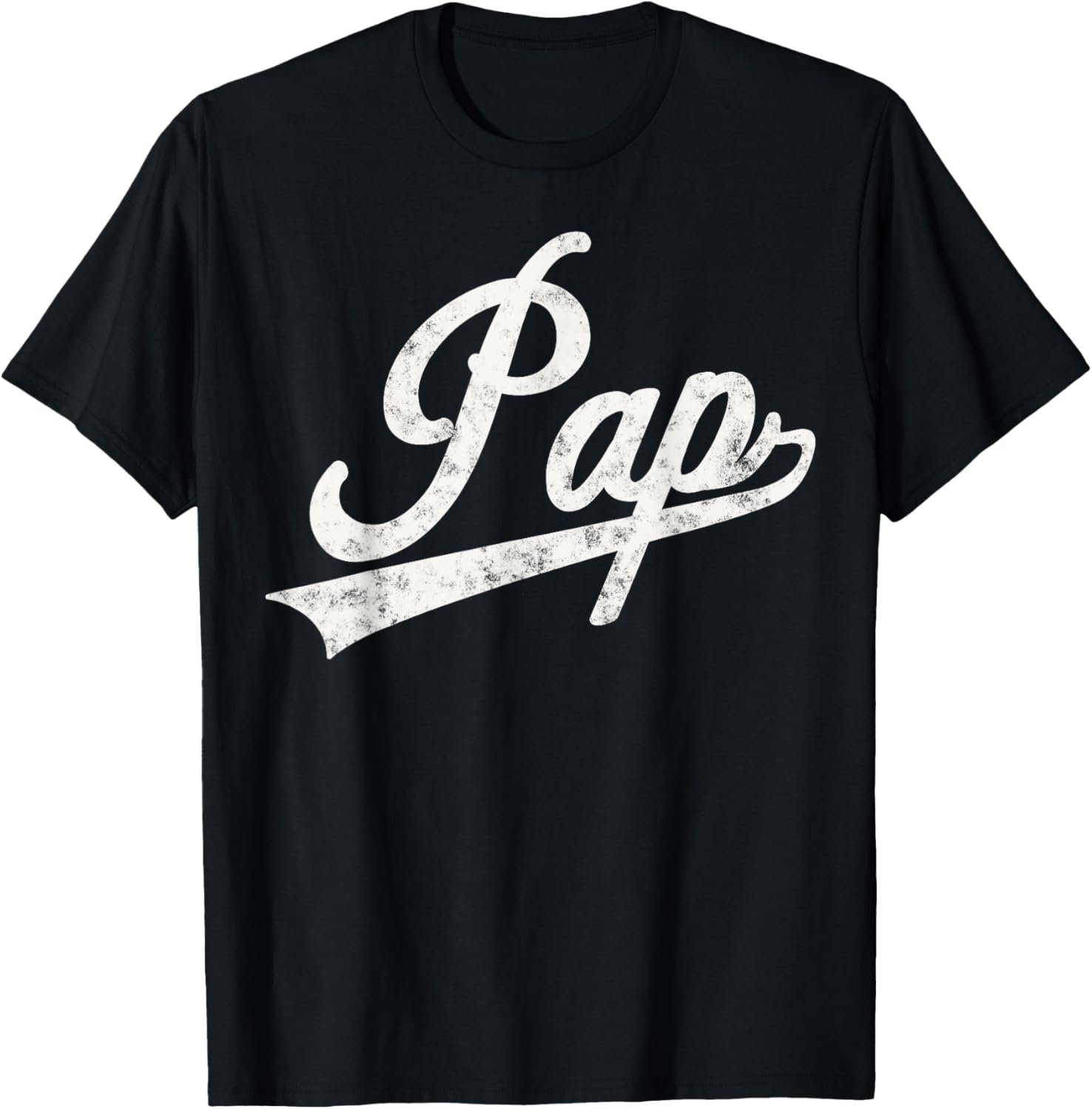 Pap Vintage Retro Style Father’s day Gift Pap Grandpa T-Shirt - T-Shirt | Black