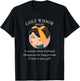 Golf Widow Wife Definition Wife Golfer Joke Word Gift T-Shirt - T-Shirt | Black