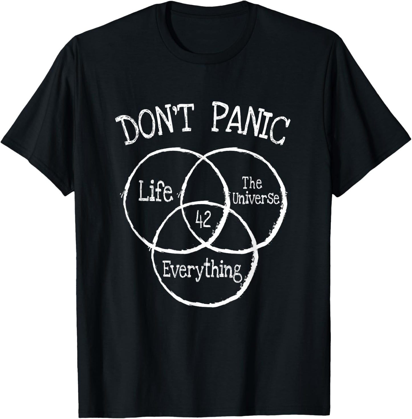 42 Answer to Life Universe and Everything T-Shirt - T-Shirt | Black