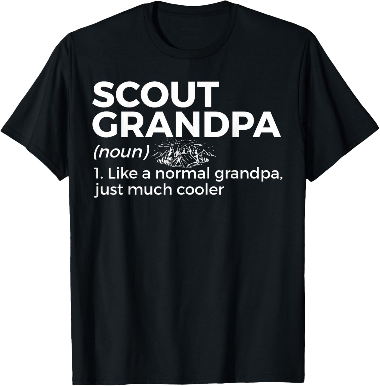 Scouting Funny Scout Grandpa Definition T-Shirt - T-Shirt | Black