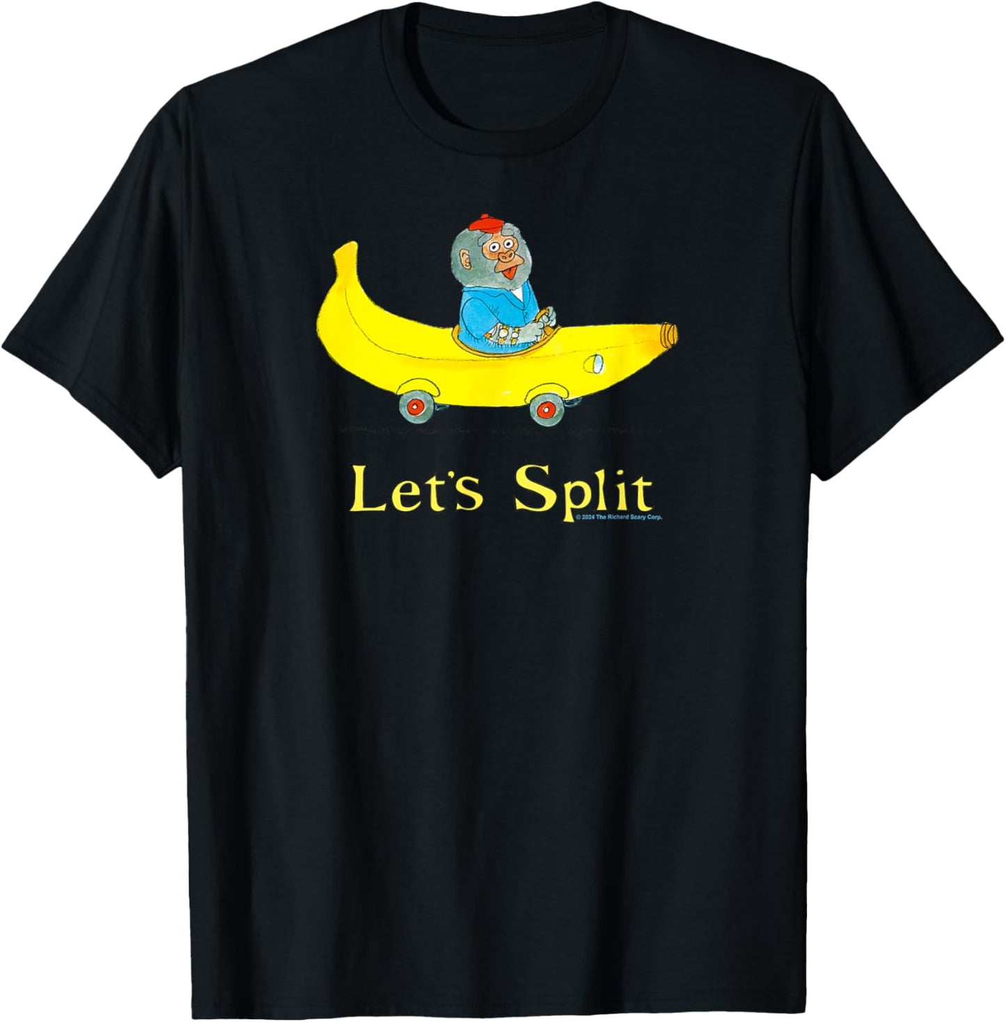 Richard Scarry Let's Split T-Shirt - T-Shirt | Black