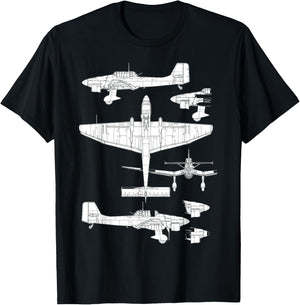 Junkers Ju 87 Stuka German WW2 Bomber Luftwaffe Airplane T-Shirt - T-Shirt | Black