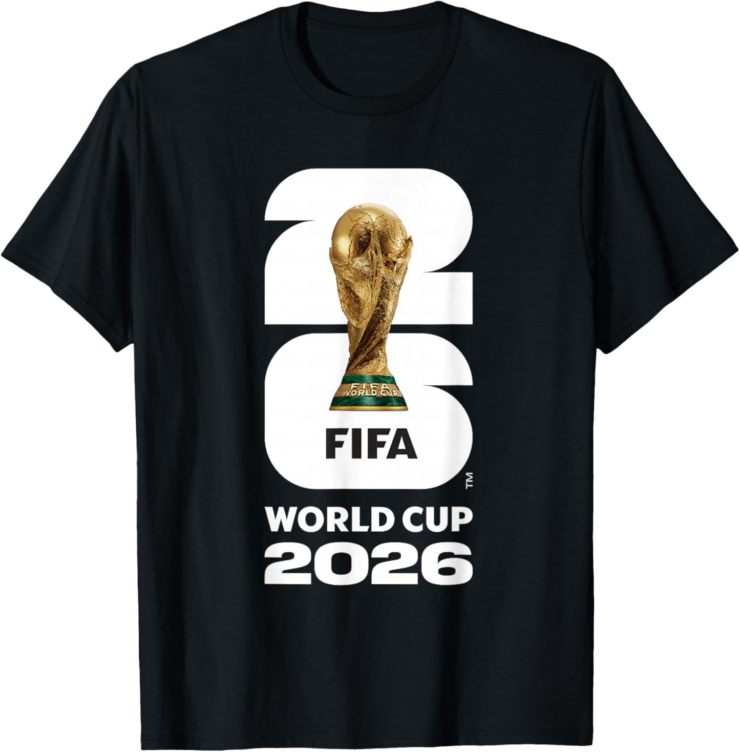 FIFA World CUP26 FIFA Gold Trophy T-Shirt - T-Shirt | Black