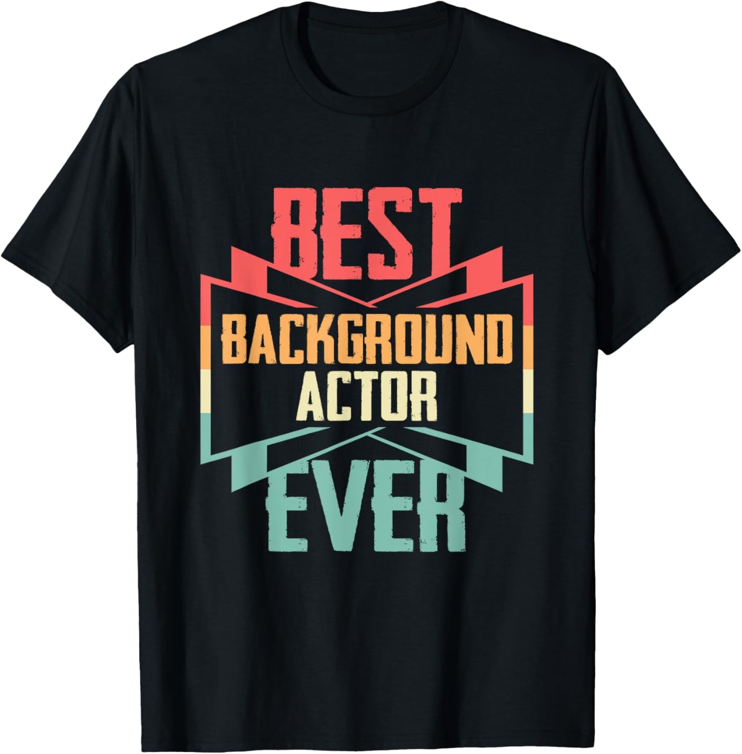 Vintage Best Background Actor Ever T-Shirt - T-Shirt | Black