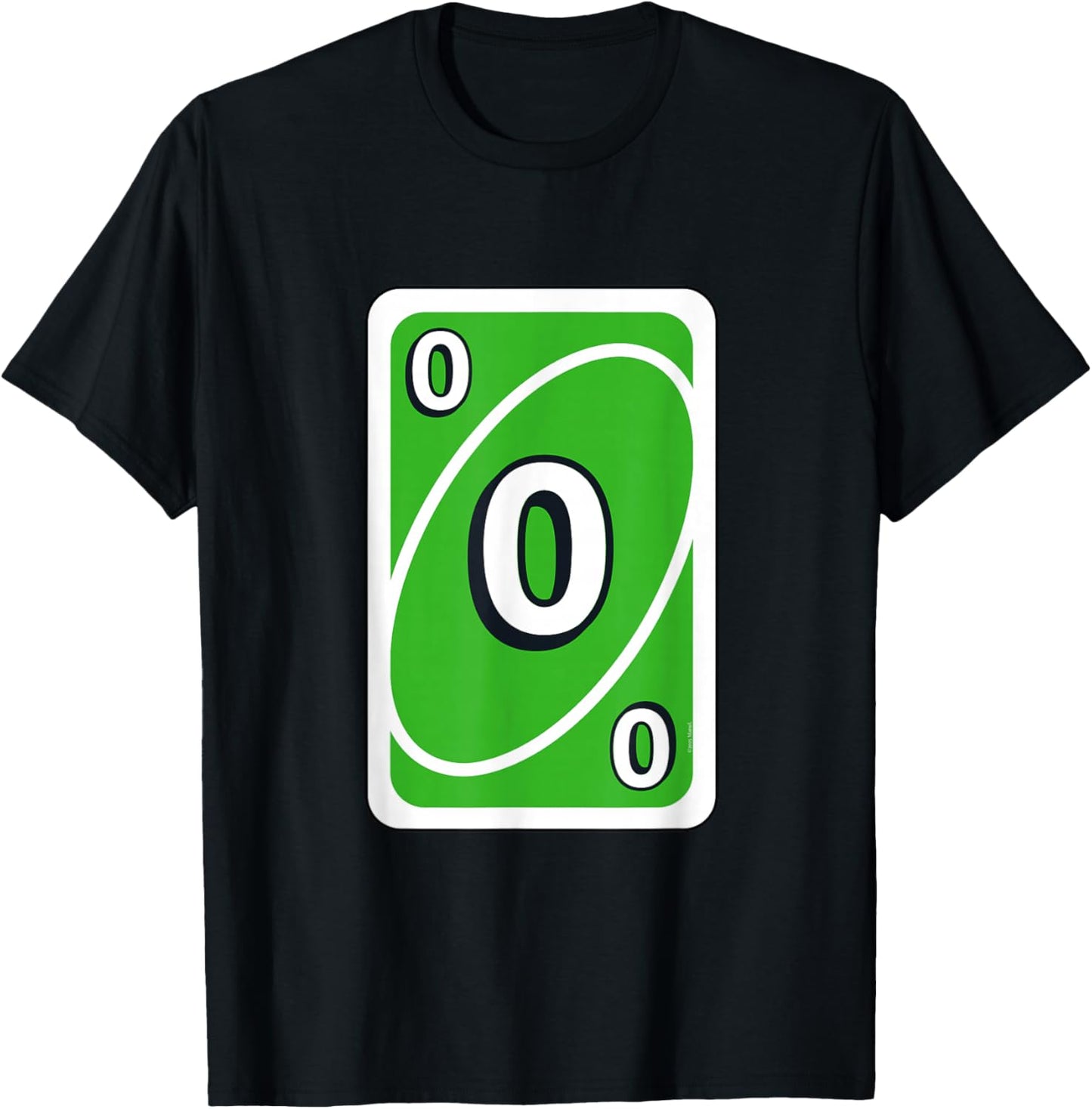 UNO Halloween Green 0" Card T-Shirt - T-Shirt | Black